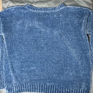 Blue Ribbed Sweater